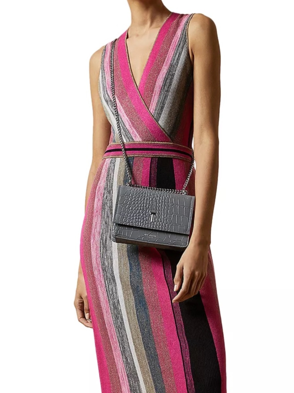 $300 NWOT Ted Baker London Safinaa Dress size Medium 3 8 10 - Picture 2 of 16